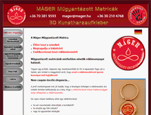Tablet Screenshot of mager.hu